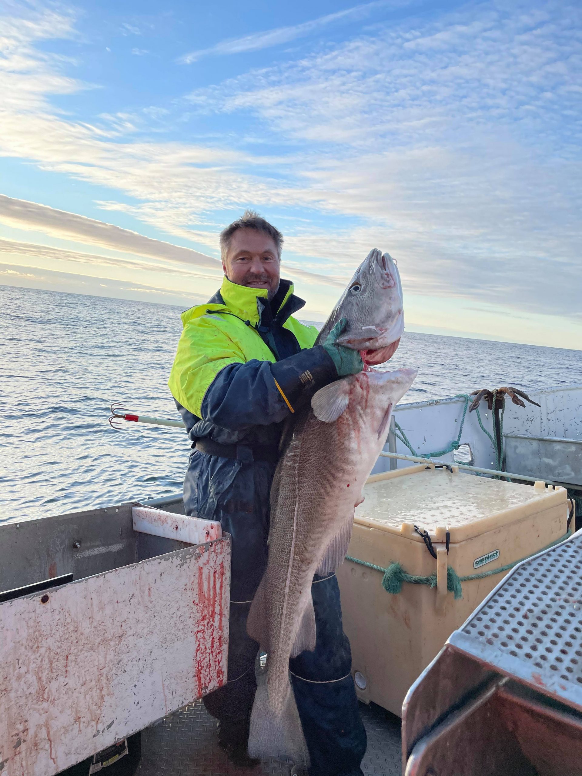 Stor fisk fanget i Varangerfjorden